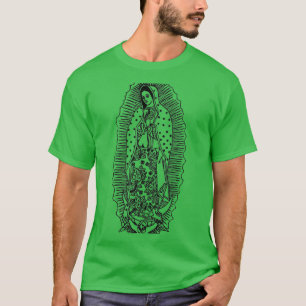 Virgen de Guadalupe Our Lady of Guadalupe Black an T-Shirt