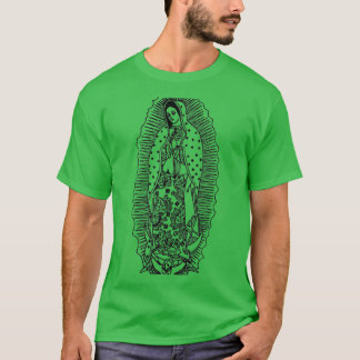 Virgen de Guadalupe Our Lady of Guadalupe Black an T-Shirt
