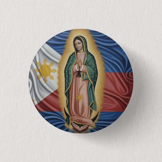 Virgen de Guadalupe - Philippines 3 Cm Round Badge (Front)