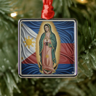 Virgen de Guadalupe - Philippines Metal Tree Decoration