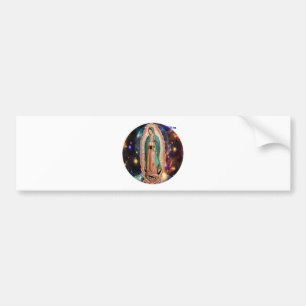 VIRGEN DE GUADALUPE UNIVERSO  CUSTOMIZABLES BUMPER STICKER
