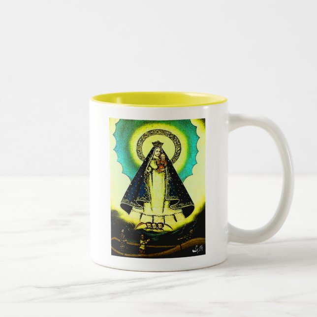 VIRGEN DE LA CARIDAD Two-Tone COFFEE MUG (Right)