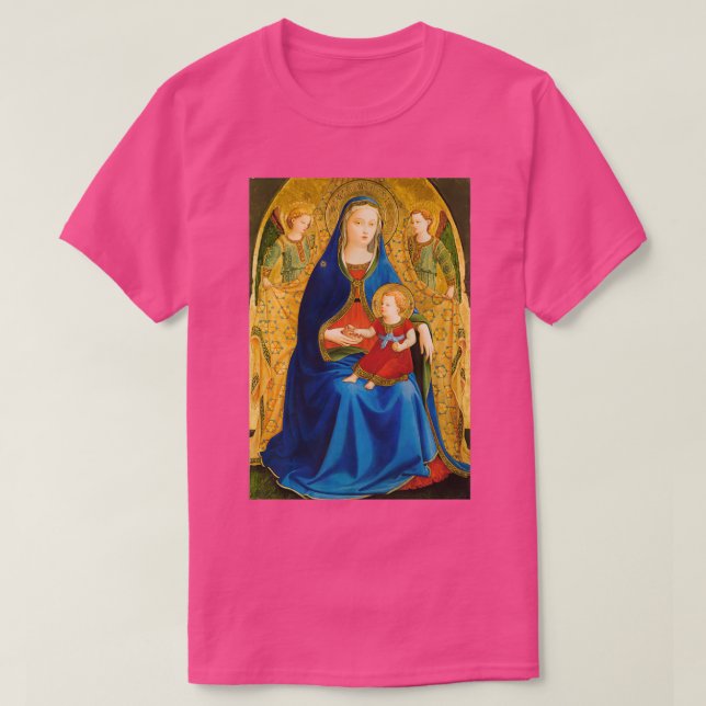 Virgen de la granada by Fra Angelico T-Shirt (Design Front)