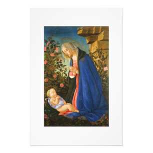 VIRGIN ADORING SLEEPING CHRIST CHILD PHOTO PRINT