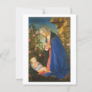 VIRGIN ADORING SLEEPING CHRIST CHILD POSTCARD