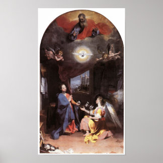 VIRGIN AND ANNUNCIATION ANGEL POSTER