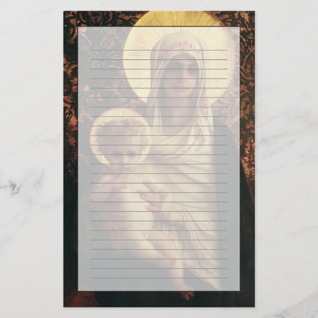 Virgin and Child, 1872 Stationery (Front)