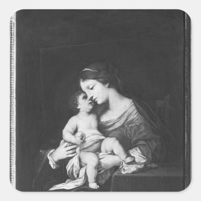 Virgin and Child 3 Square Sticker (Front)