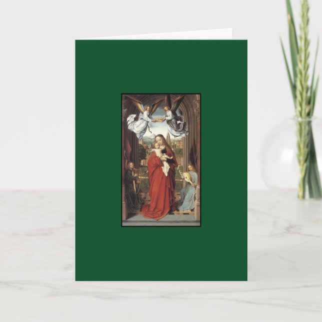 Virgin and Child - A Vintage Christmas Card (Front)