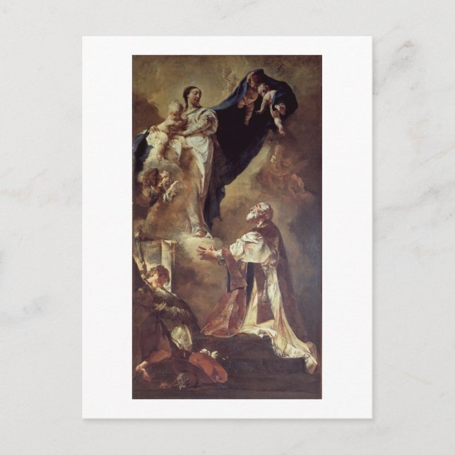 Virgin and Child Appearing to St. Philip Neri, 172 Postcard (Front)