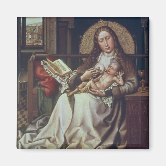 Virgin and Child Before a Firescreen, c.1440 Magnet (Front)