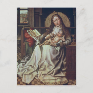 Virgin and Child Before a Firescreen, c.1440 Postcard