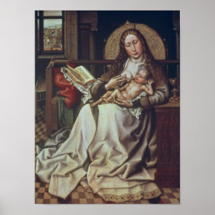 Virgin and Child Before a Firescreen, c.1440 Poster