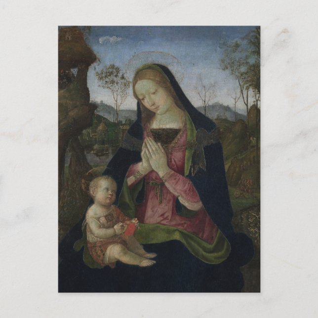 Virgin and Child by Pinturicchio Postcard (Front)