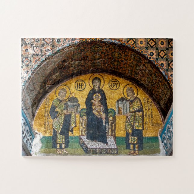 Virgin and Child Christ mosaic Jigsaw Puzzle (Horizontal)