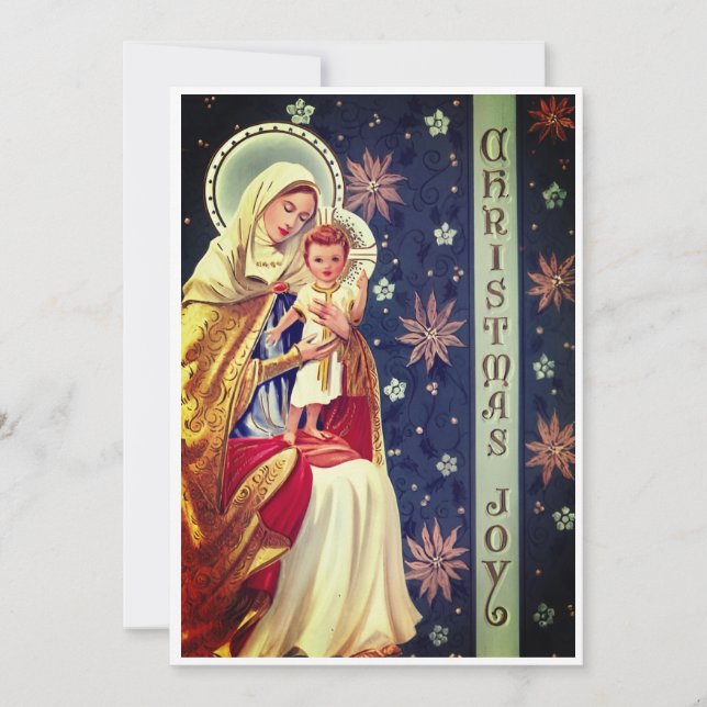 Virgin and Child Christmas Card (Front)