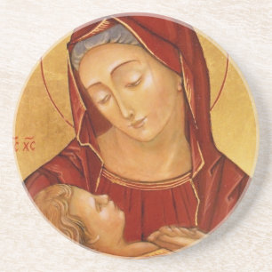 virgin and child coaster