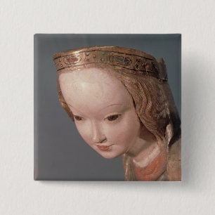 Virgin and Child, detail of the head of the 15 Cm Square Badge