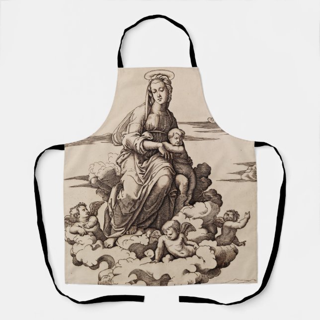 Virgin and Child in the Clouds Apron (Front)
