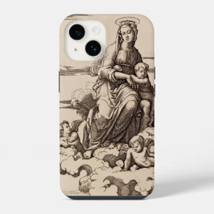 Virgin and Child in the Clouds iPhone 14 Case