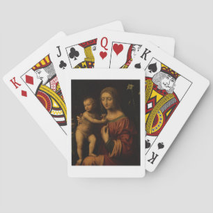 Virgin and Child (oil on panel) 2 Playing Cards