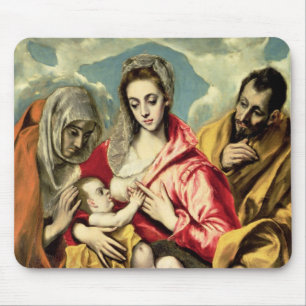 Virgin and Child with SS. Anne and Joseph Mouse Pad