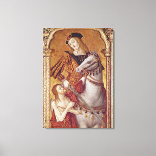 Virgin and Child with SS. Gregory and Martin Canvas Print