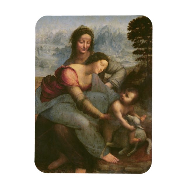 Virgin and Child with St. Anne, c.1510 Magnet (Vertical)