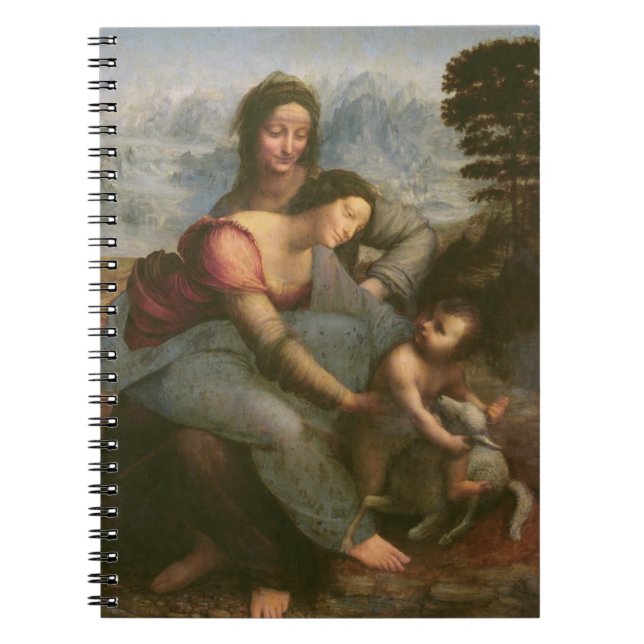 Virgin and Child with St. Anne, c.1510 Spiral Notebook (Front)