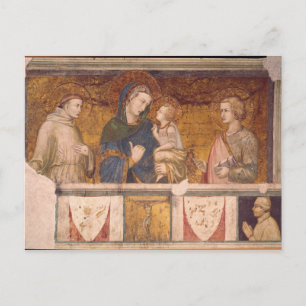 Virgin and Child with St. Francis and St. John Postcard