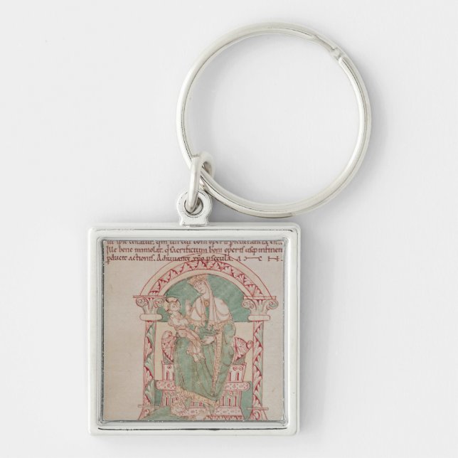 Virgin and Child with St. Gregory the Great Key Ring (Front)