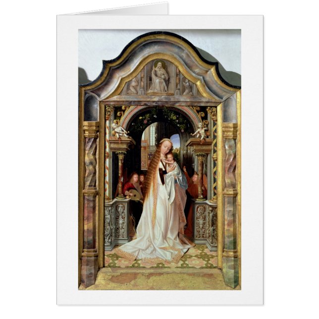 Virgin and Child with Three Angels, central panel (Front)