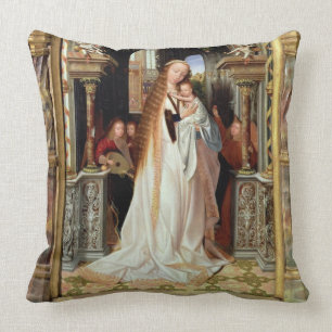 Virgin and Child with Three Angels, central panel Cushion