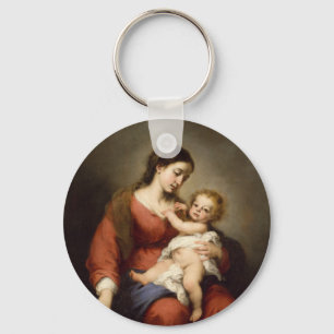 Virgin and Christ Child Key Ring