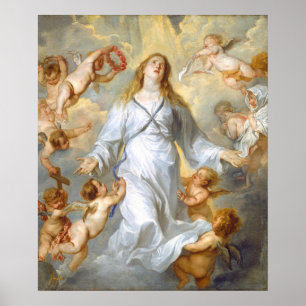 Virgin as Intercessor - Anthony van Dyck Fine Art Poster