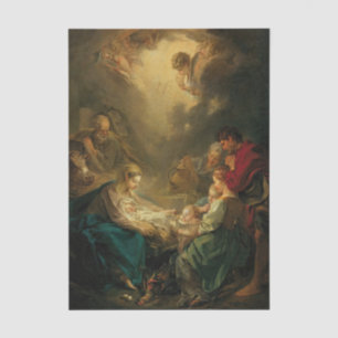 Virgin Attending to the Sleeping Christ by Boucher Tissue Paper