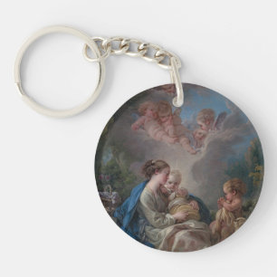 Virgin & Child with the Saint John the Baptist Key Ring