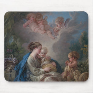 Virgin & Child with the Saint John the Baptist Mouse Pad