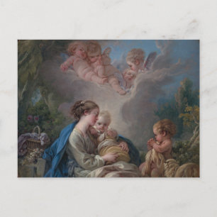Virgin & Child with the Saint John the Baptist Postcard