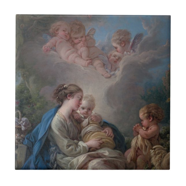 Virgin & Child with the Saint John the Baptist Tile (Front)
