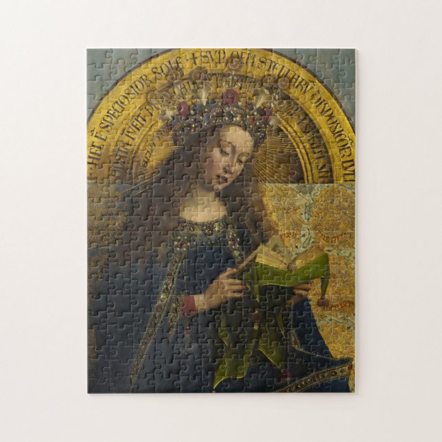 Virgin Enthroned, The Ghent Altarpiece Jigsaw Puzzle (Vertical)