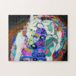 Virgin (Girls), Gustav Klimt Jigsaw Puzzle<br><div class="desc">Gustav Klimt (July 14, 1862 – February 6, 1918) was an Austrian symbolist painter and one of the most prominent members of the Vienna Secession movement. Klimt is noted for his paintings, murals, sketches, and other objets d'art. In addition to his figurative works, which include allegories and portraits, he painted...</div>