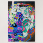 Virgin (Girls), Gustav Klimt Jigsaw Puzzle<br><div class="desc">Gustav Klimt (July 14, 1862 – February 6, 1918) was an Austrian symbolist painter and one of the most prominent members of the Vienna Secession movement. Klimt is noted for his paintings, murals, sketches, and other objets d'art. In addition to his figurative works, which include allegories and portraits, he painted...</div>