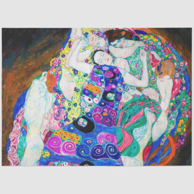 Virgin (Girls), Gustav Klimt Tissue Paper (Front)