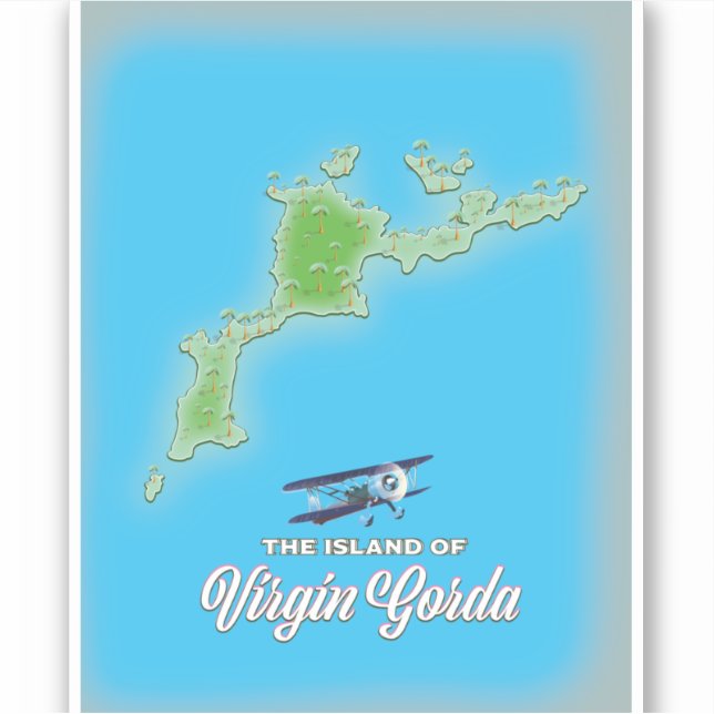 Virgin Gorda Map (Front)