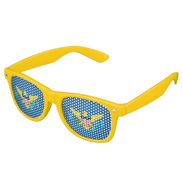 Virgin Islander coat of arms Retro Sunglasses (Angled)