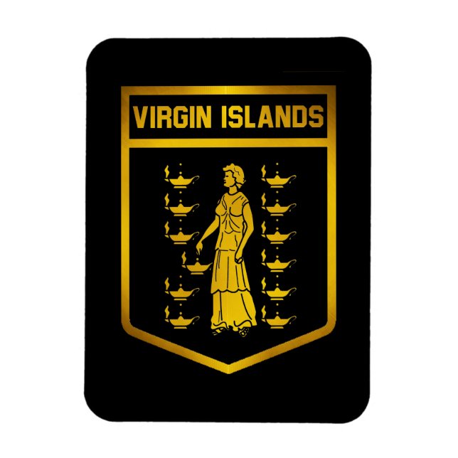 Virgin Islands Emblem Magnet (Vertical)