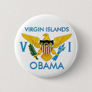 VIRGIN ISLANDS FOR OBAMA Button