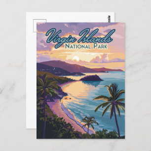 Virgin Islands National Park Beach St John Postcard