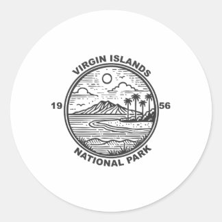 Virgin Islands National Park  Classic Round Sticker